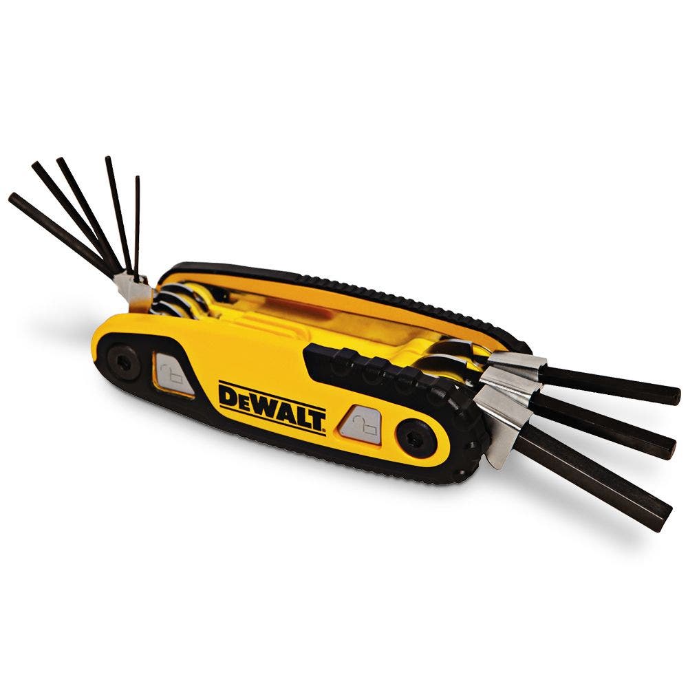 DEWALT 8 Piece Folding Metric Hex Key Set DWHT70263M