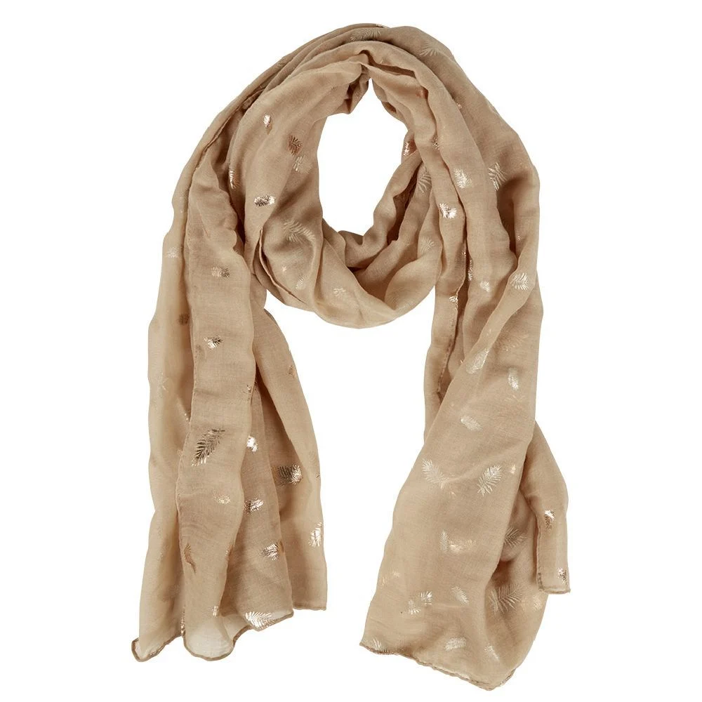 Foulard imprimé feuille