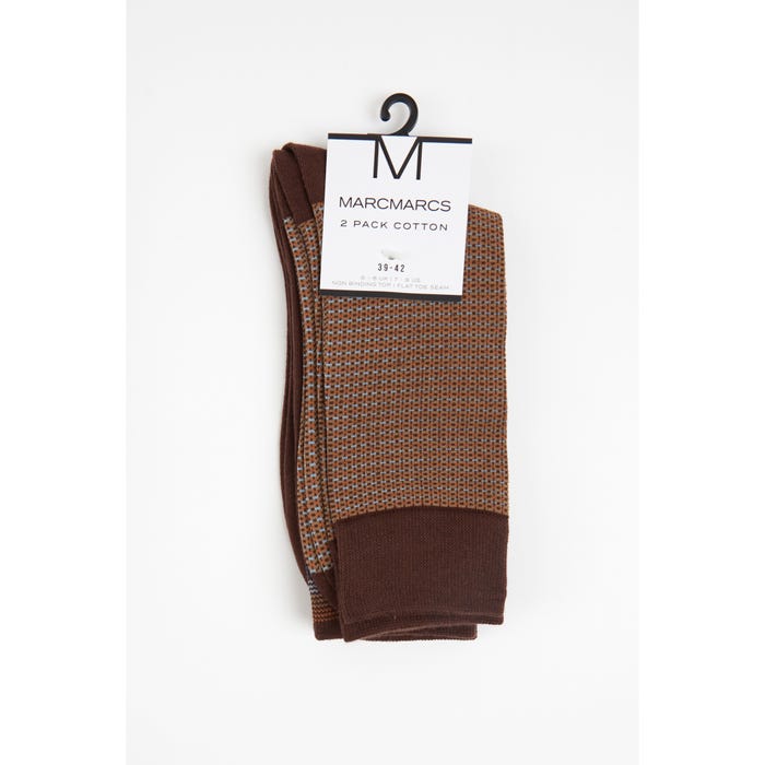 Marcmarcs-2-pack sokken vierkant - MarcMarcs