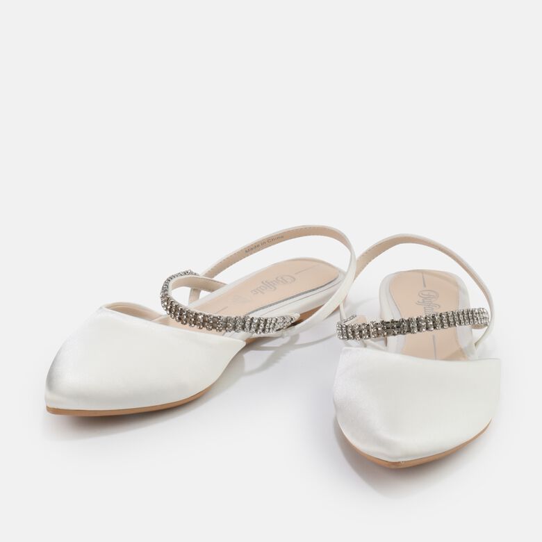 Emilia ballerines, ivoire