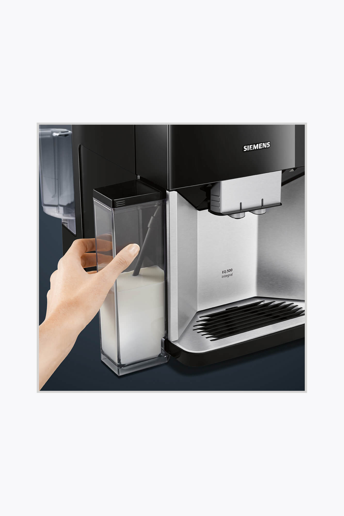Siemens TQ507D03 Kaffeevollautomat mit Milchaufschäumer und Kaffeemühle