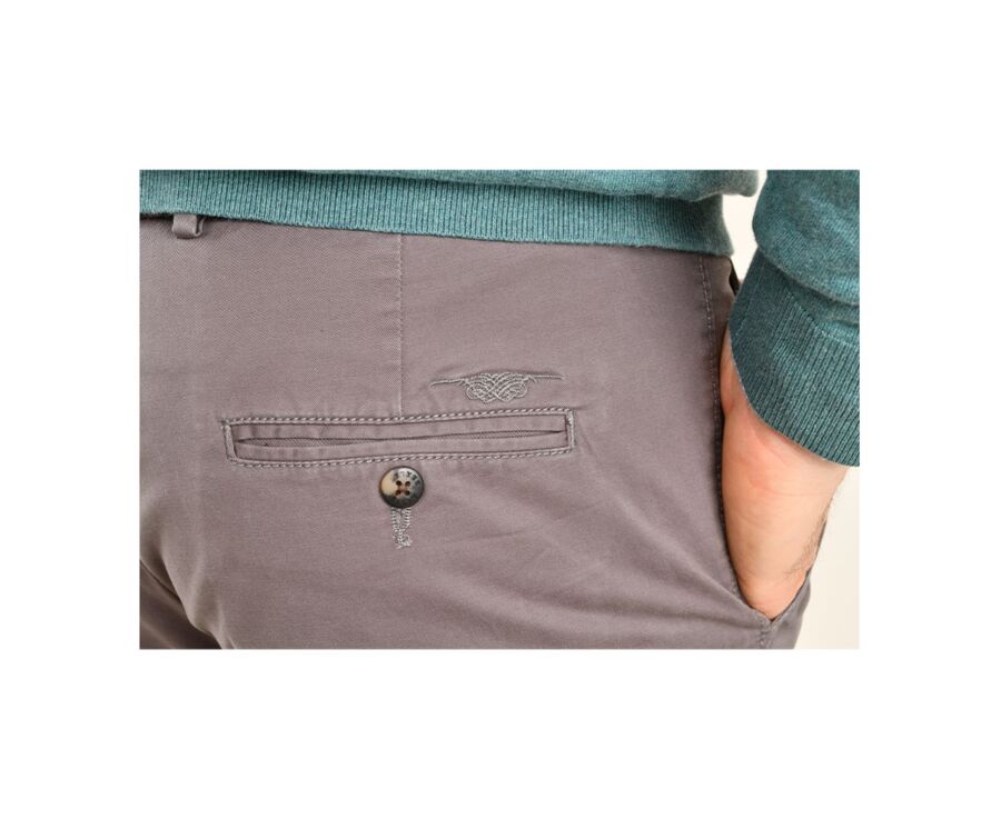 Pantalon chino homme Taupe Réglisse - KYRK