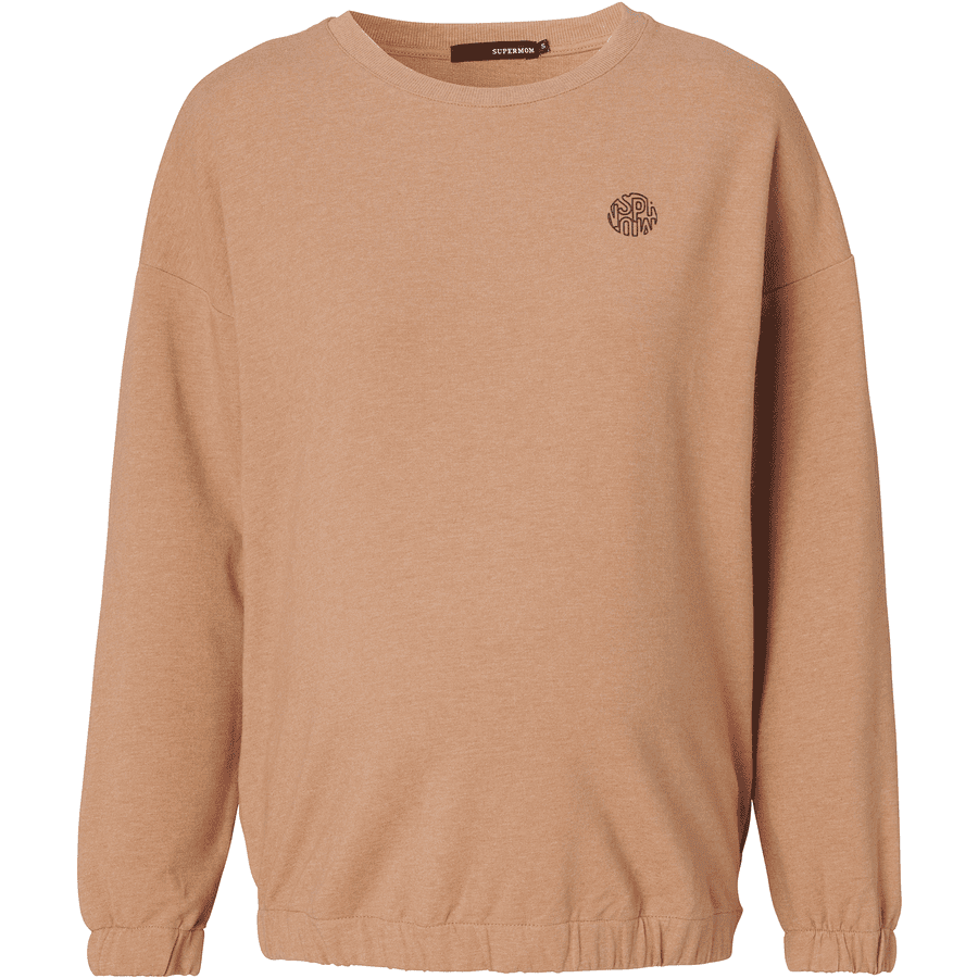 SUPERMOM Pullover Melange Tigers Eye