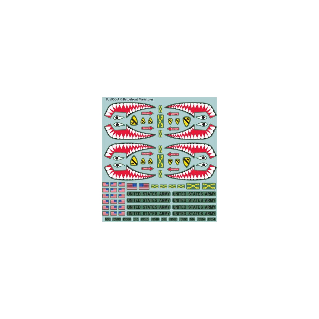 Team Yankee - American Decal Set
