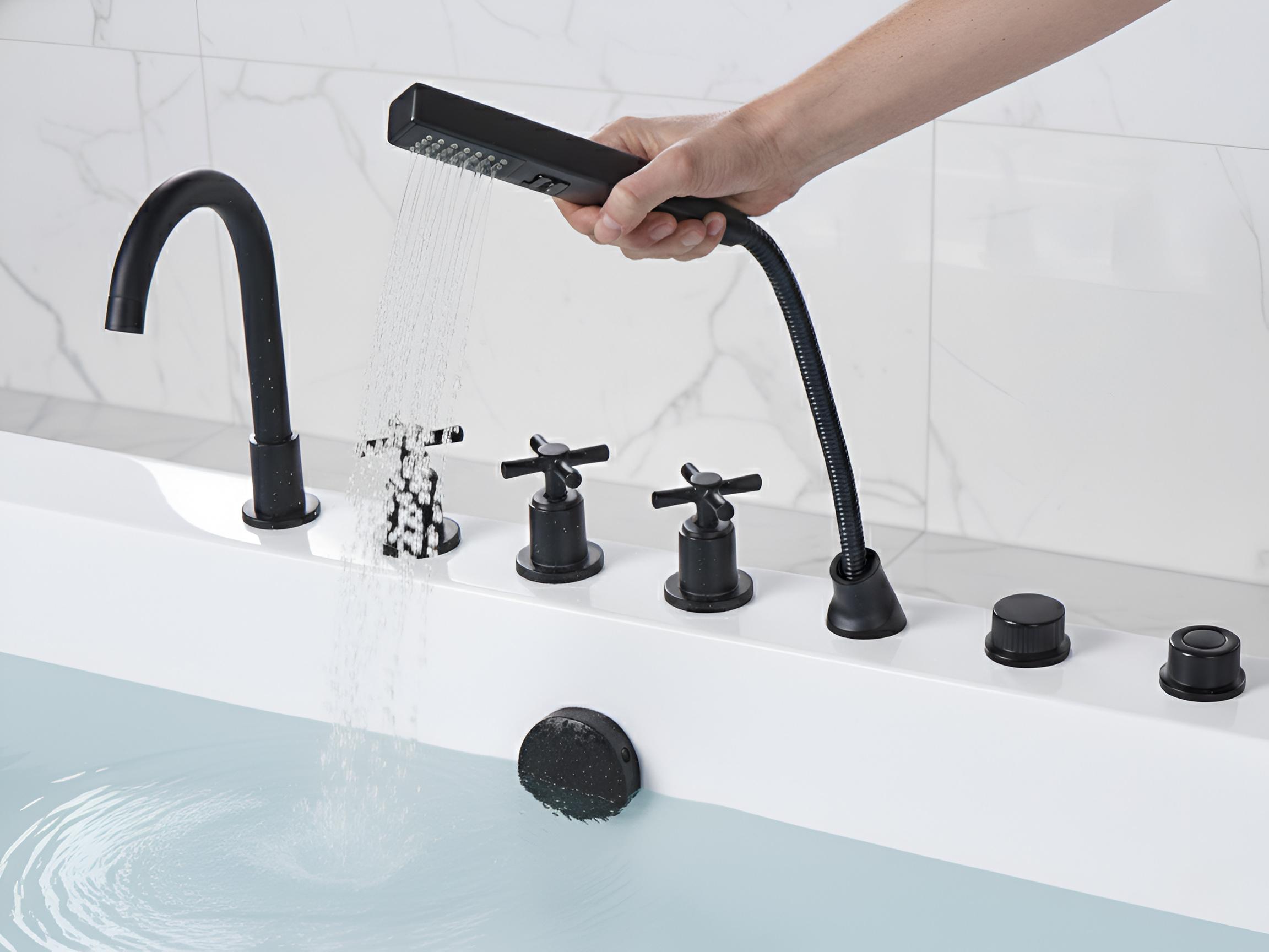 Hoek bubbelbad CAHUITA 160 x 75 cm Wit