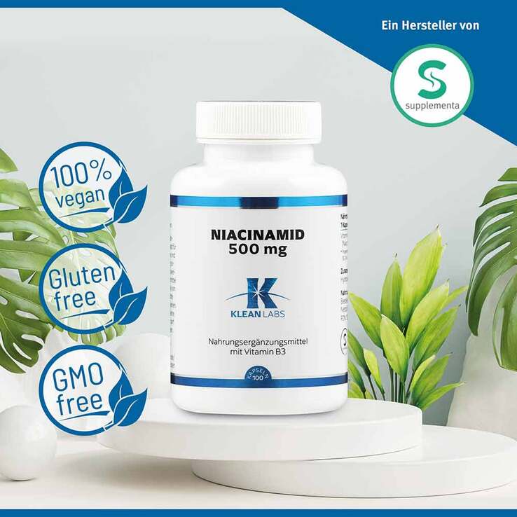 Niacinamid B3 500 mg Kapseln, 100 St