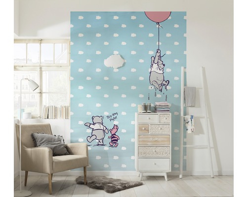 Fotobehangpapier SD4025 Winnie de Poeh Knorretje 4-delige set 184 cm x 254 cm