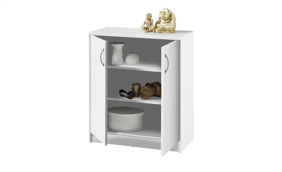 Kommode Optimus Weiß Ausführung I (2 Türen) 86 cm