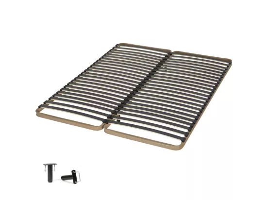 Sommier à lattes 2x90x200 C224 - 48 lattes bois - Fabrication française