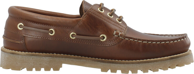 Bianco BIAGREG Boat Shoe Pull Up Leather Brown