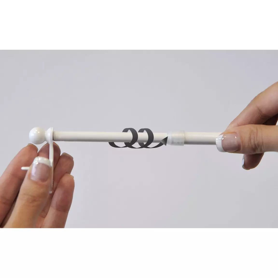 Tringle extensible Fix'vit (50 à 80 cm) Argent