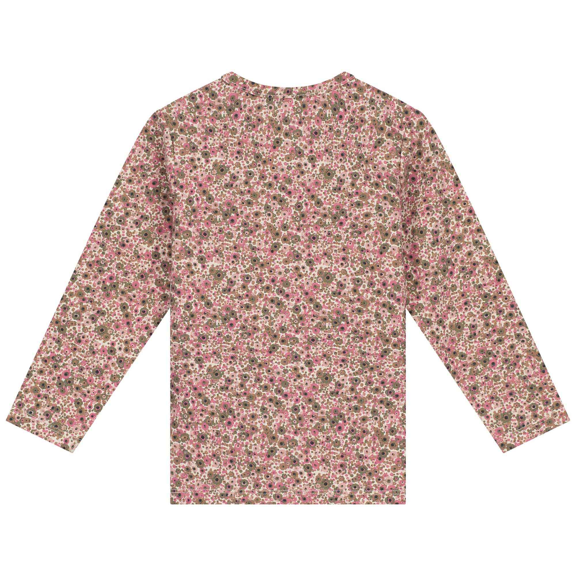 Prénatal peuter shirt lange mouwen all over print bruin
