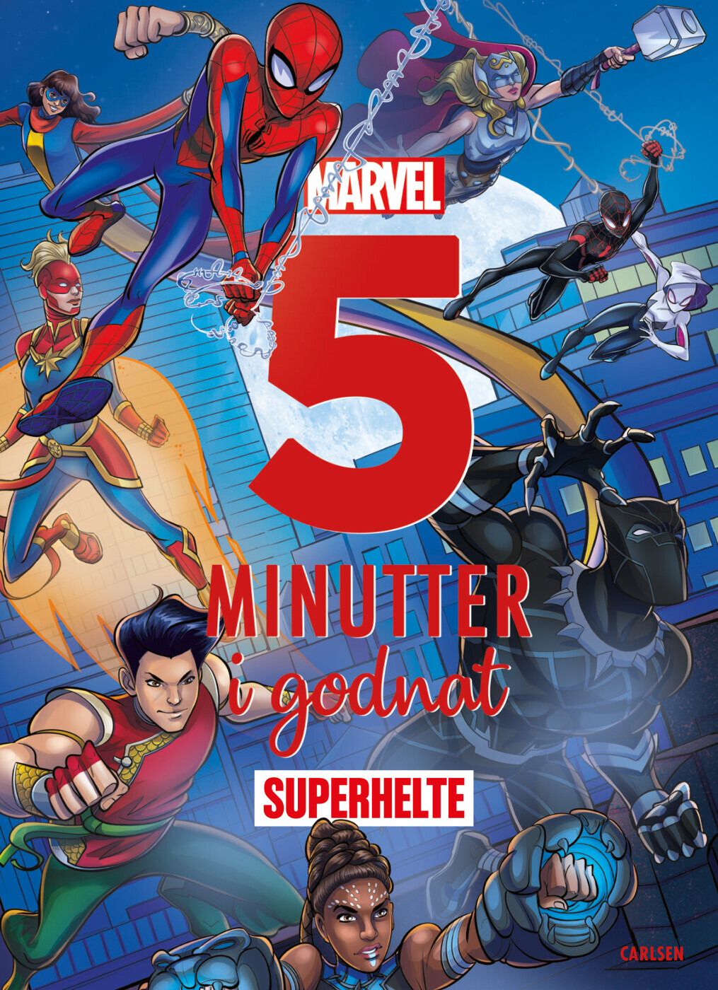 Fem Minutter I Godnat - Superhelte - Märvel - Bog