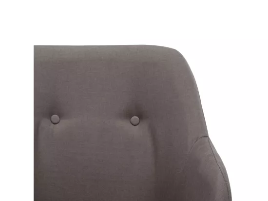 Chaise à bascule Gris clair Tissu