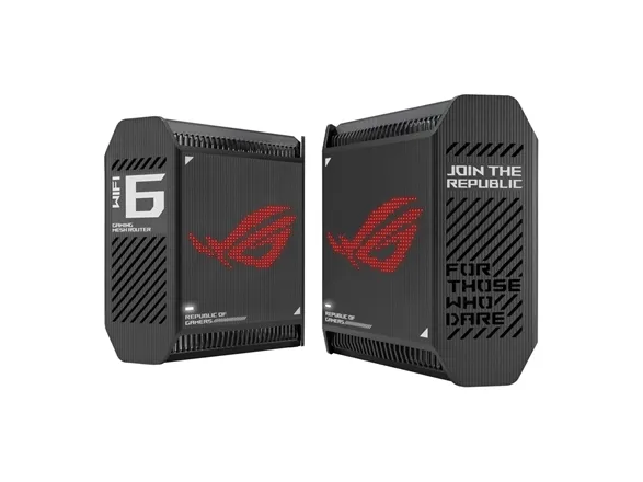 ASUS ROG Rapture GT6 - Wi-Fi-system - (2 routere) - op til 5800 sq.ft - mesh 1GbE, 2.5GbE - Wi-Fi 6 - Dual Band