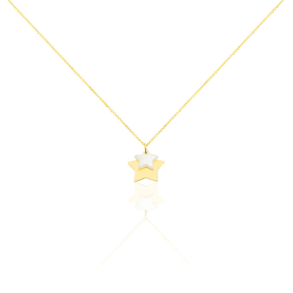 Collier Cleomelia Etoile Or Jaune