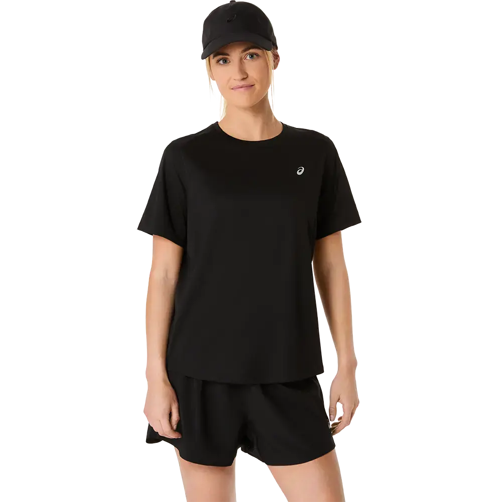 ASICS Core Hardloopshirt Korte Mouwen Zwart Dames