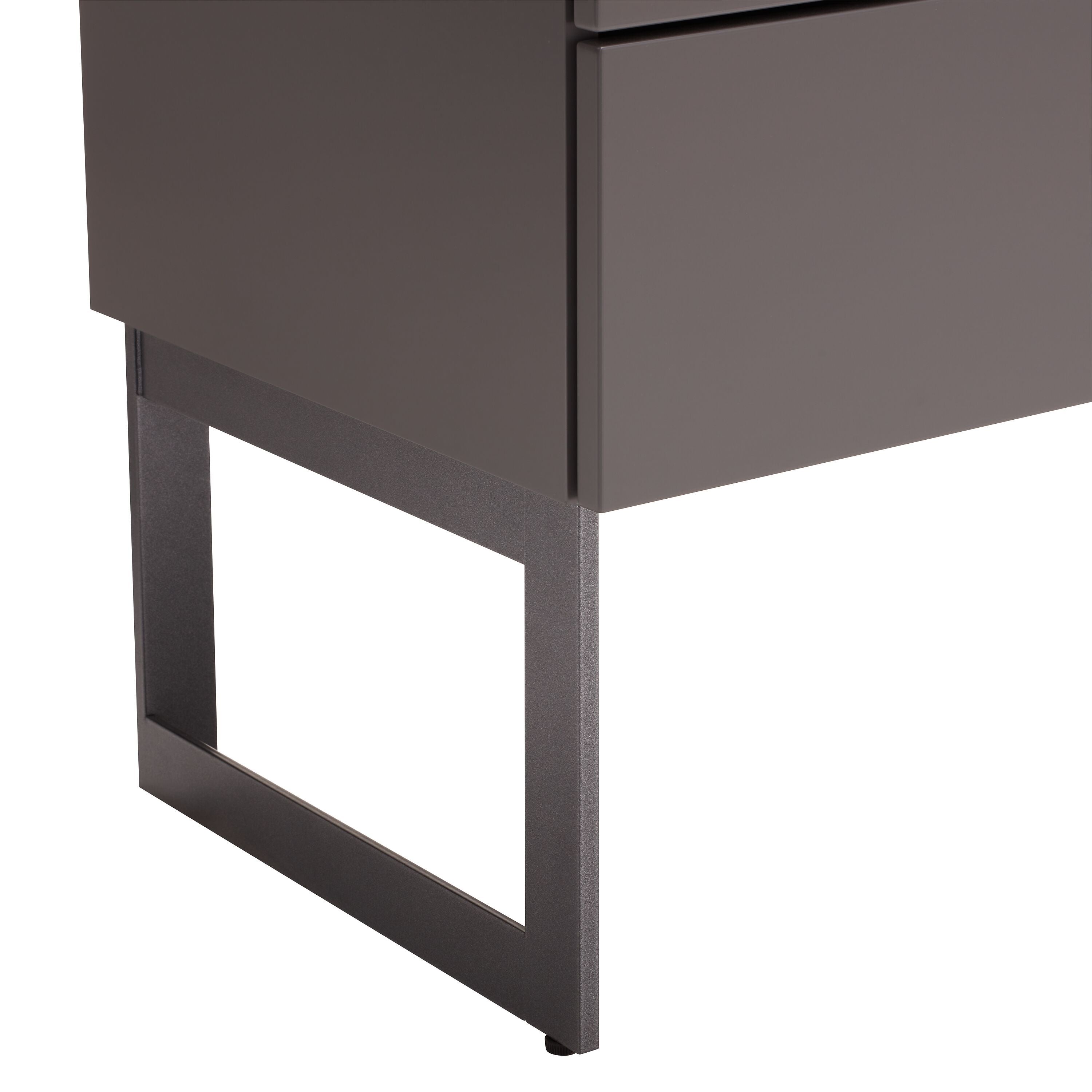 TILL Sideboard - Dunkelgrau / B: 140.0 cm x T: 41.0 cm x H: 83.8 cm