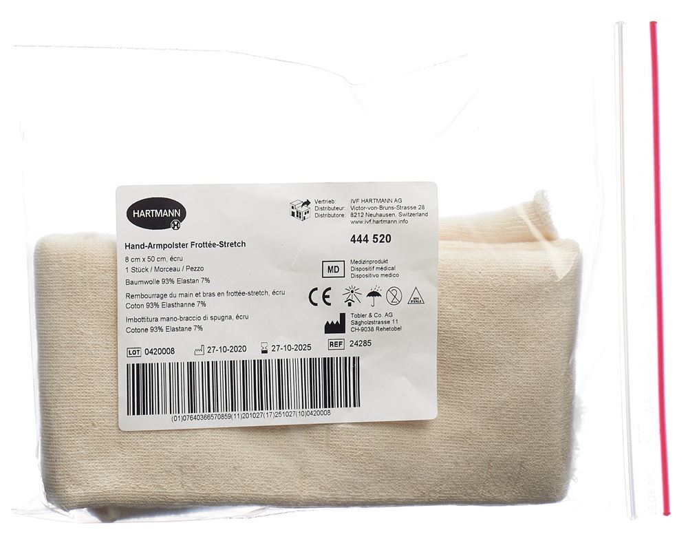TOBLER Frottée Stretch Polster<br>1 Stück, Rolle, 8cmx50cm, für Hände und Arme