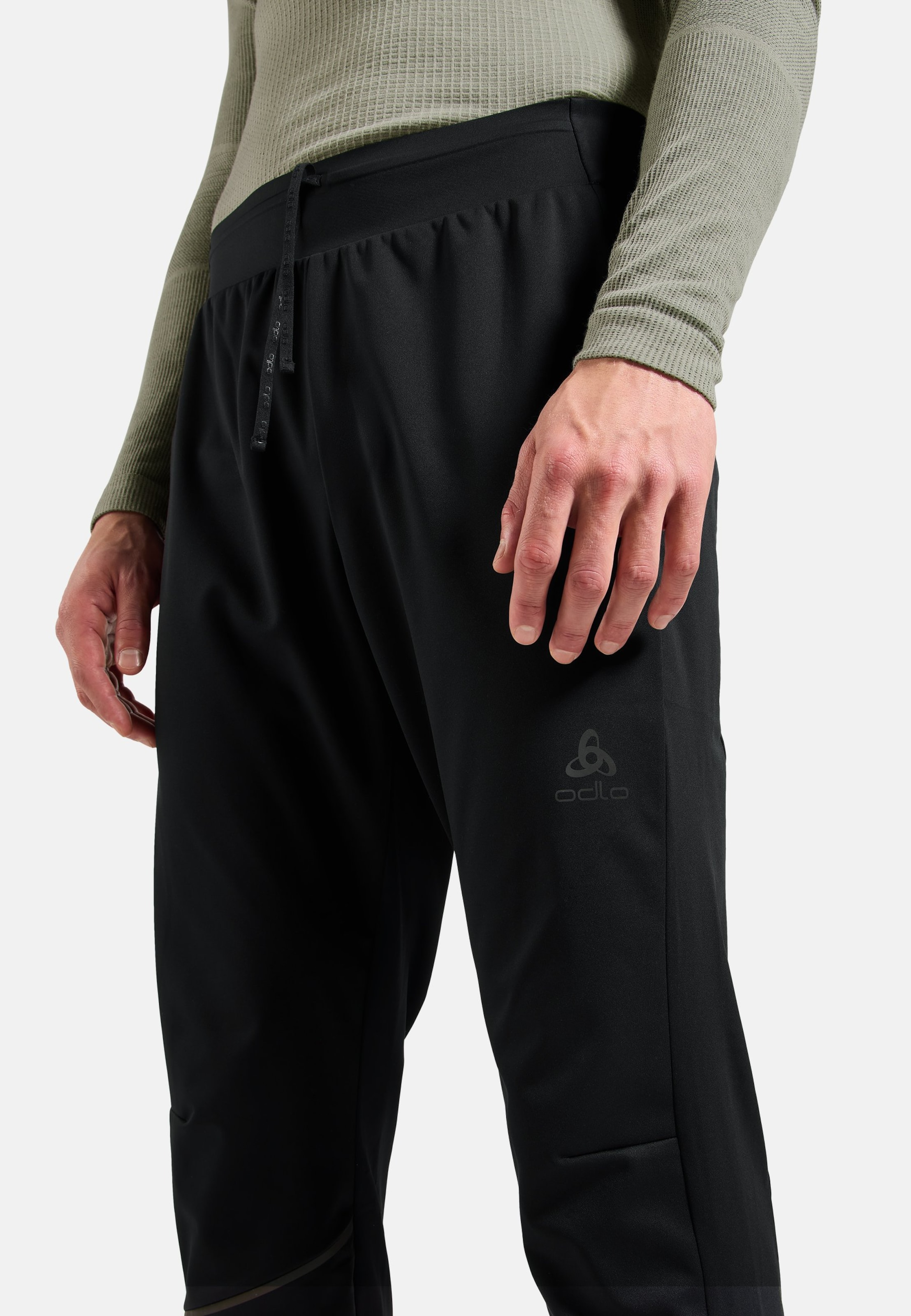 Winddichte Zeroweight Elite Langlaufhose in black