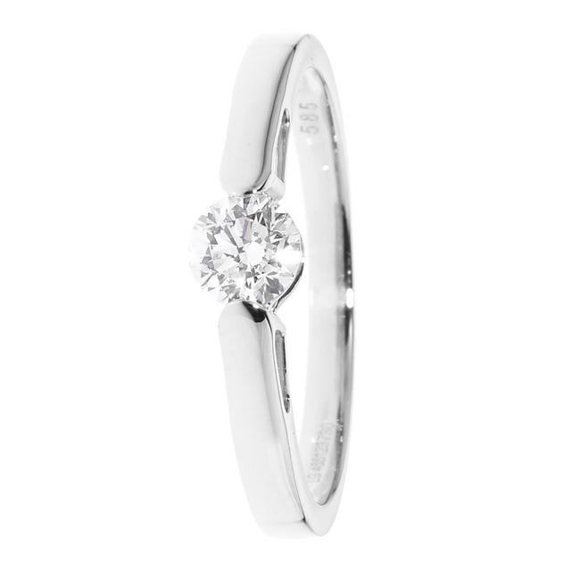 Brillant-Ring, 0,50 ct., SI, Zertifikat, Gold 585