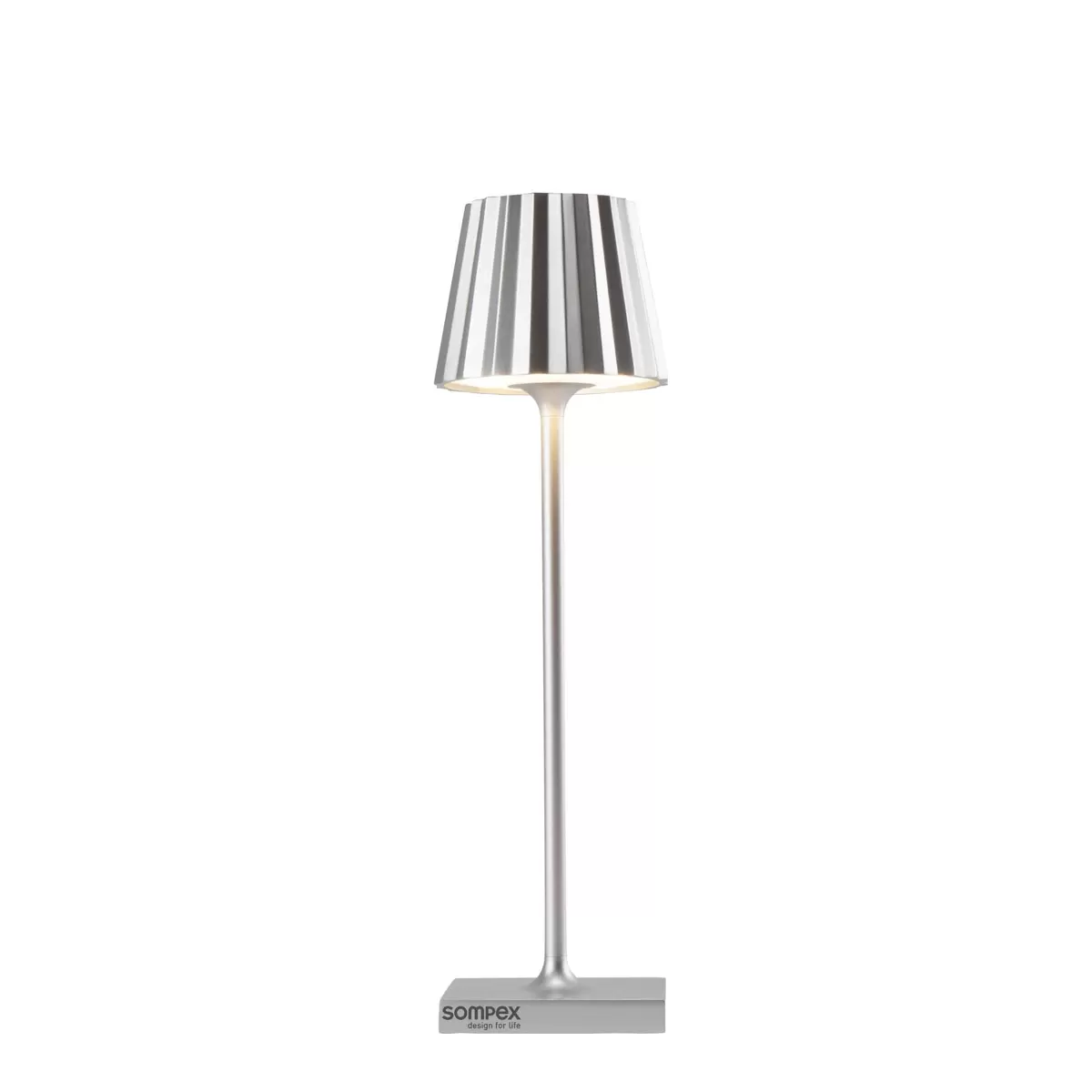 Tischleuchte Sompex Troll nano silber Silber
