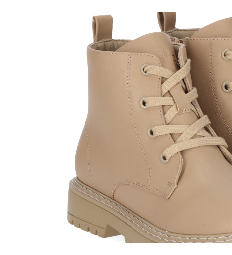 Botas de cano curto infantis Chika10 Gallina 01 bege