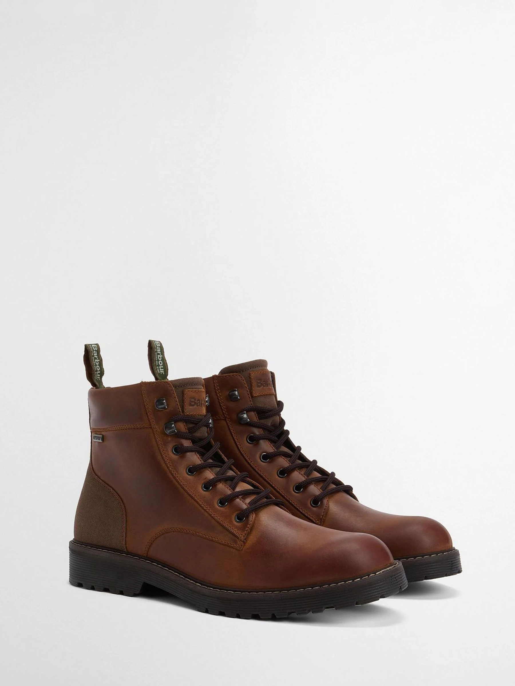 Bruin - Barbour® Harrison Leather Lace Up Boot