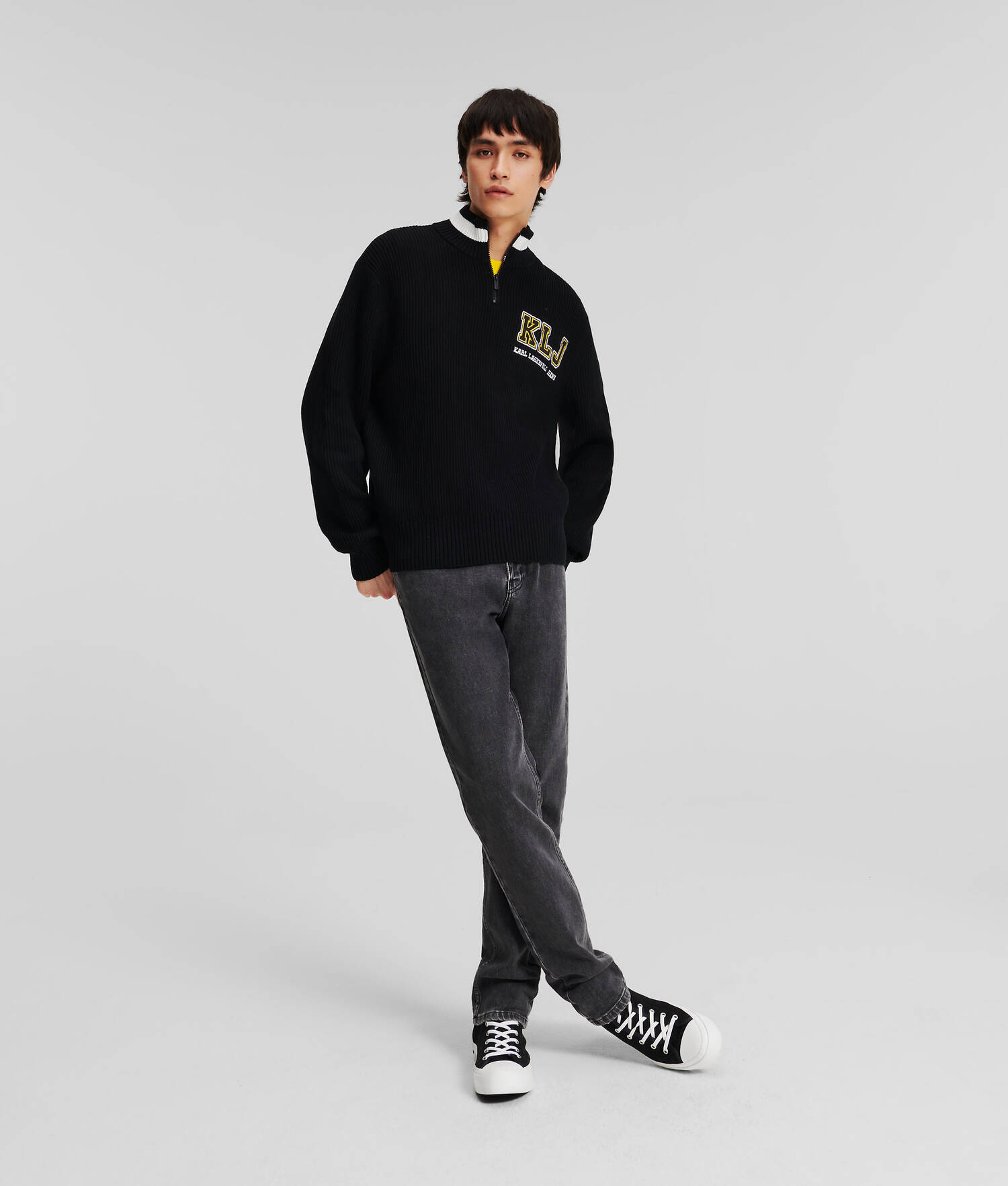 PULL À DEMI-ZIP KLJ