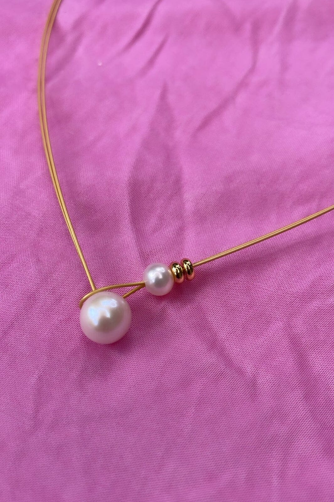 Mellow Moon Single Pearl Necklace