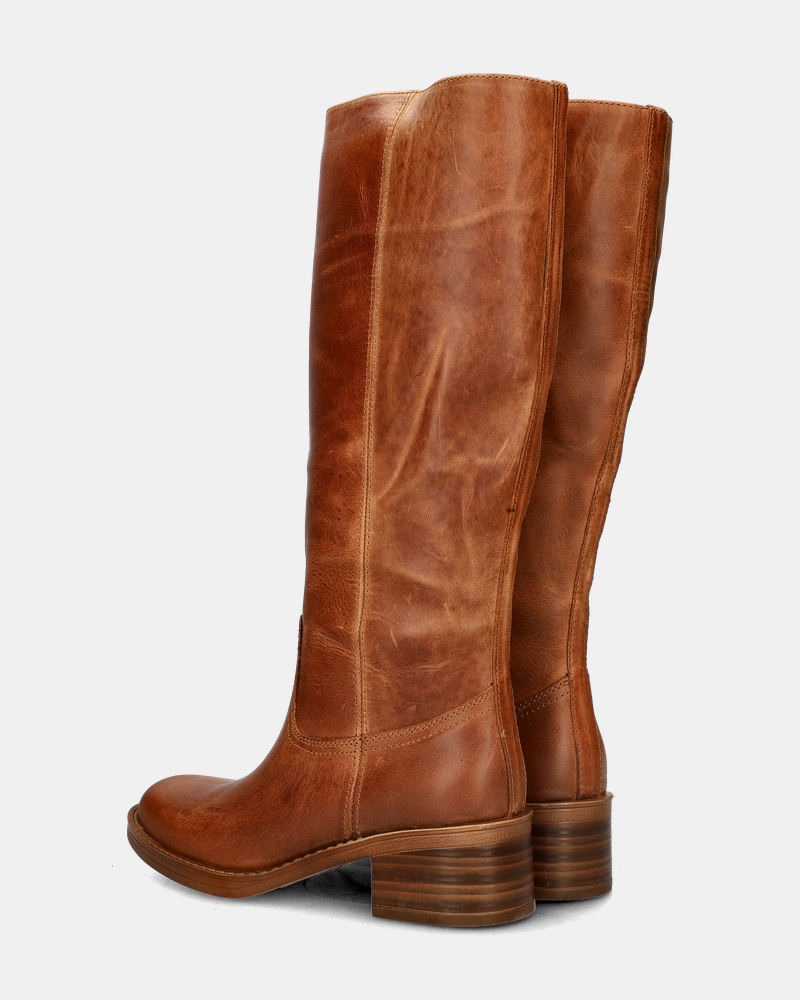 Nelson Hoge laarzen  - cognac