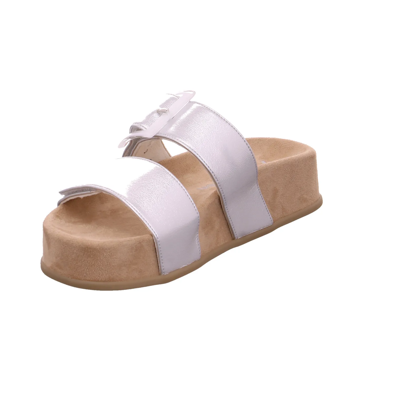 PAUL GREEN Pantolette Silber Leder