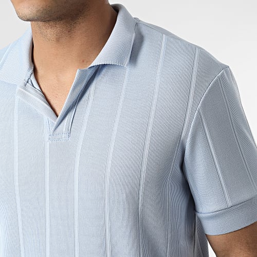 Polo Manches Courtes UY791 Bleu Clair