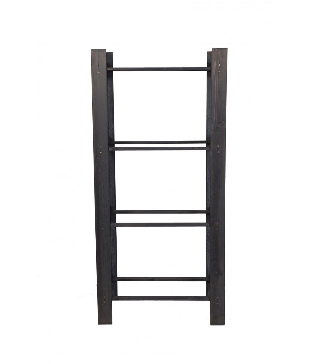 PROREGAL Drankkrattenrek Pinepeak HxBxD 149 x 70 x 38,8 cm Voor 4 kratten Dennenhout Grijs