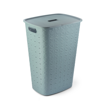 Curver Softex Wasmand met deksel 56L - Blauwgroen