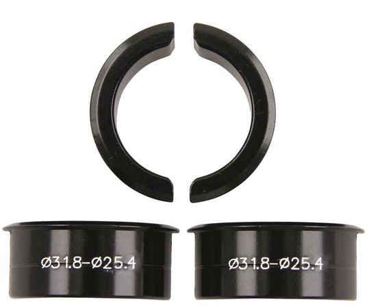 LENKERHÜLSE 25.4mm => 31.8mm  schwarz  25.4mm