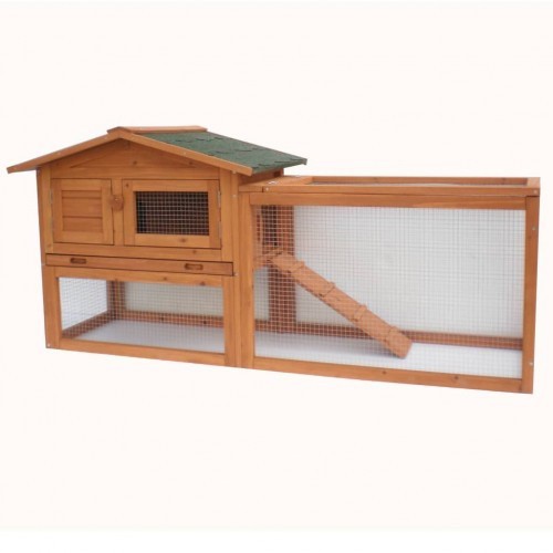 Gaiola para coelhos Manou para jardim, marrom