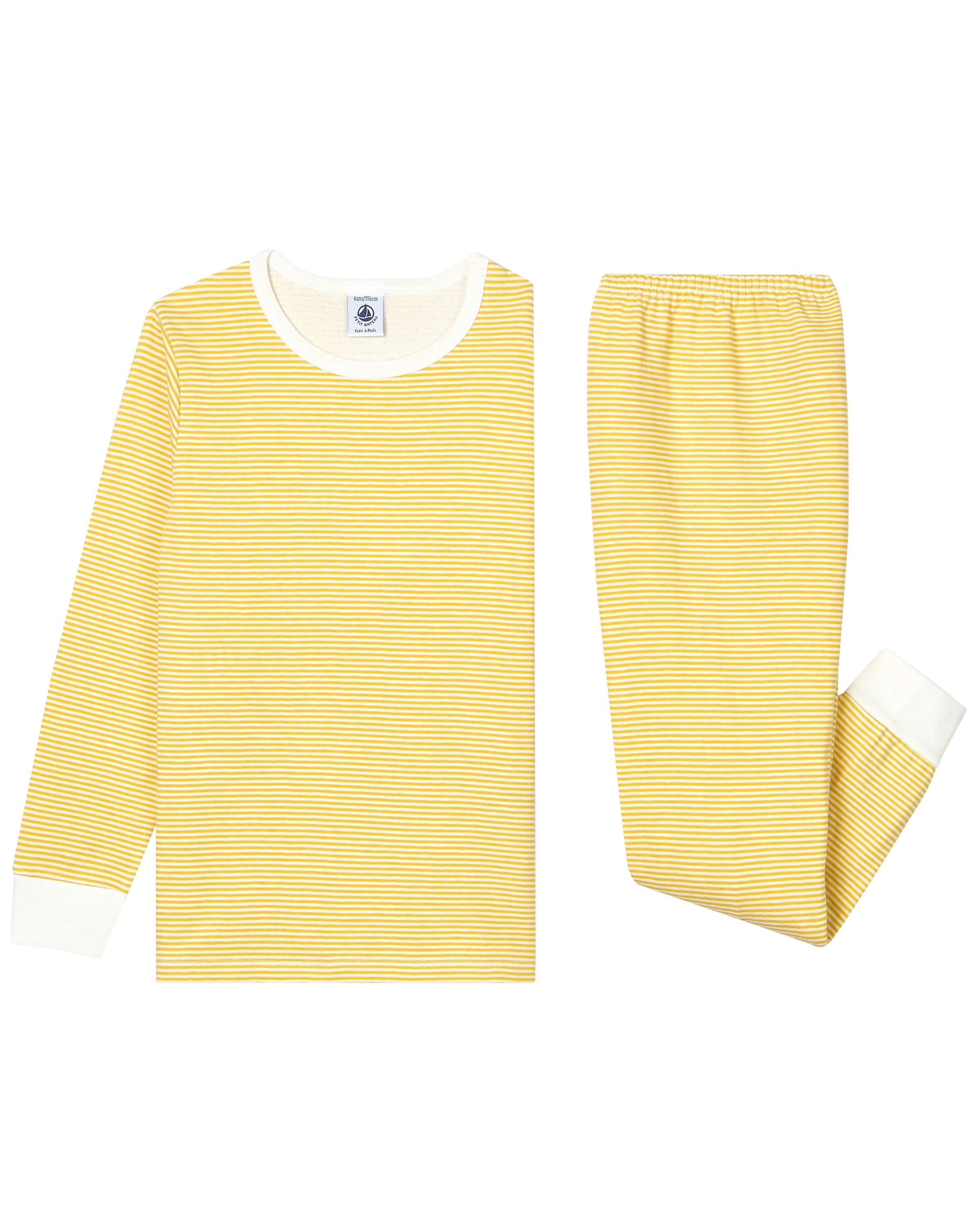 Schlafanzug TRIOMPHE lange in ocre/marshmallow