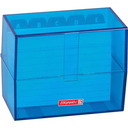 BRUNNEN Karteikasten Colour Code 12 x 9,5 x 6,5 cm azur