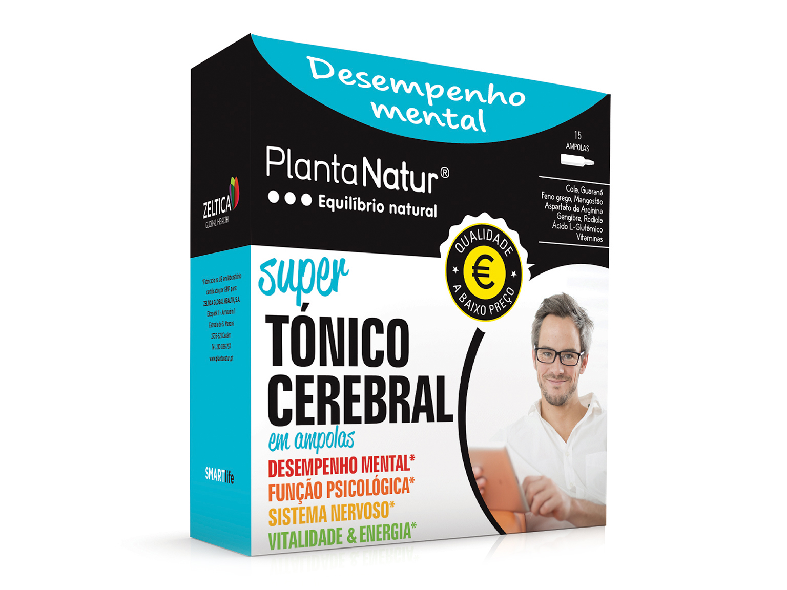 SUPLEMENTO PLANTANATUR SUPER TÓNICO CEREBRAL 15 AMP