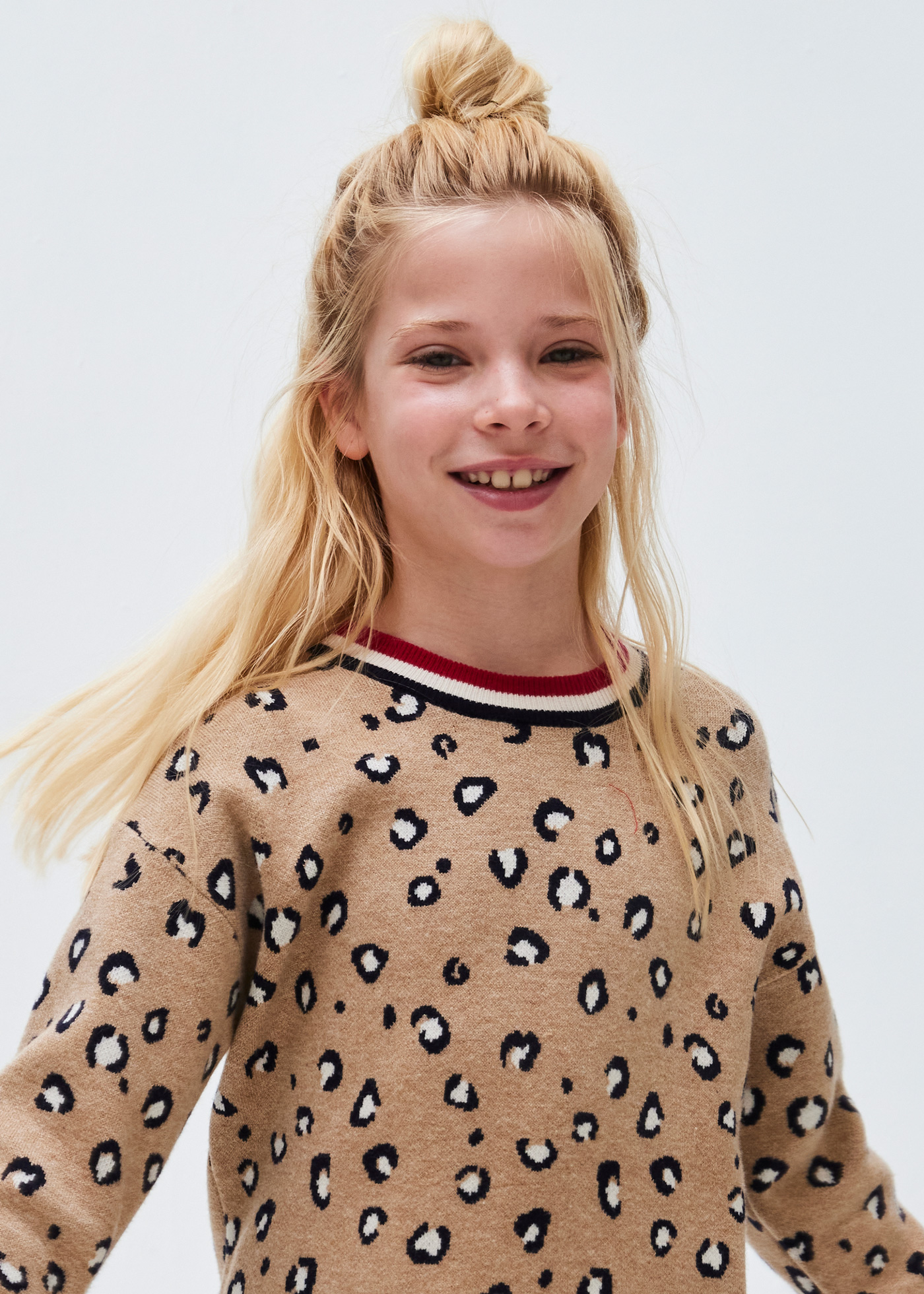 Vestido de tricô para menina