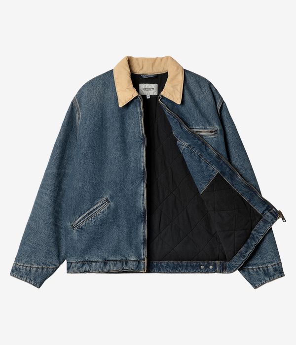 Carhartt WIP OG Detroit Smith Jacke (blue dusty h brown worn used was)