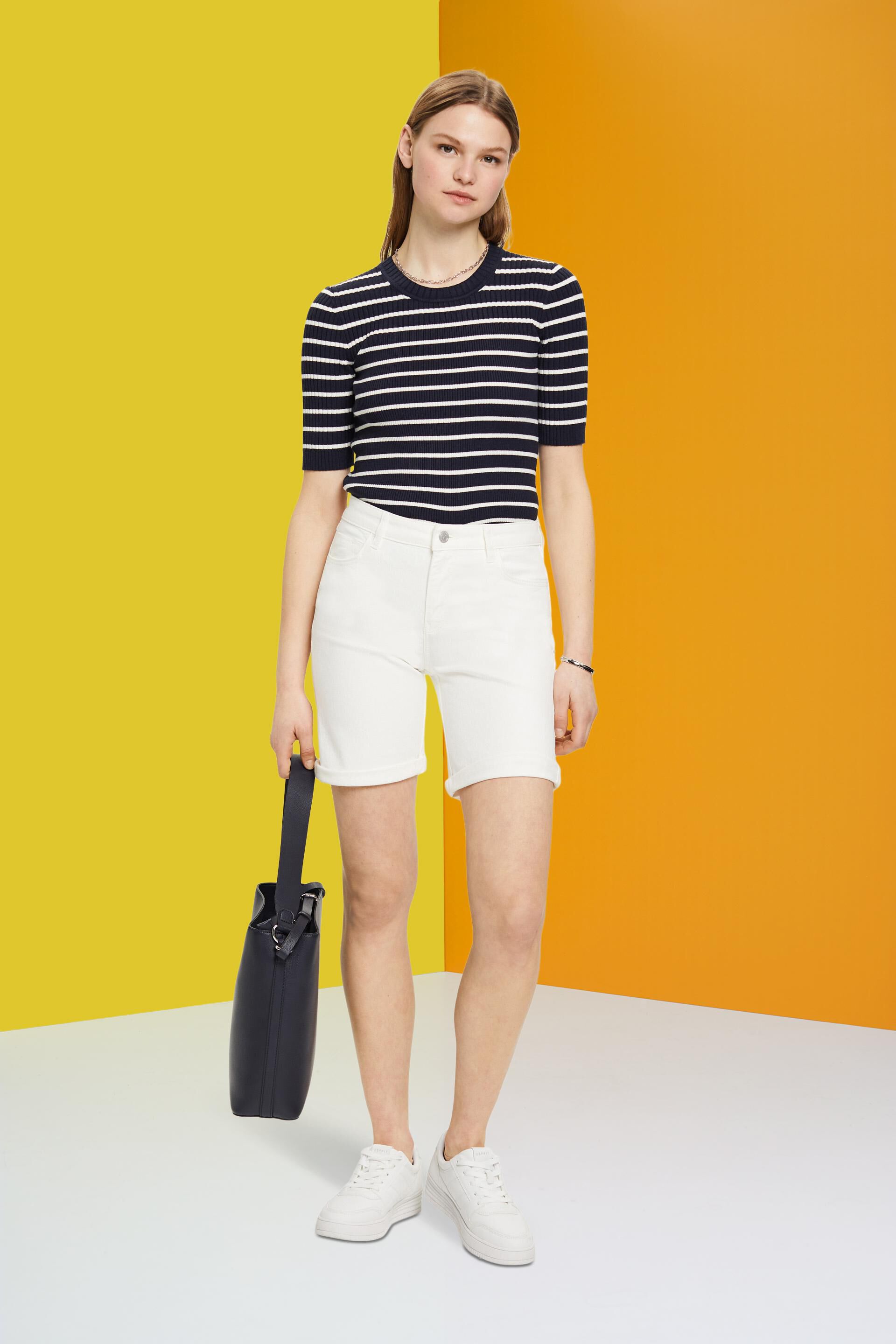 Short en coton stretch