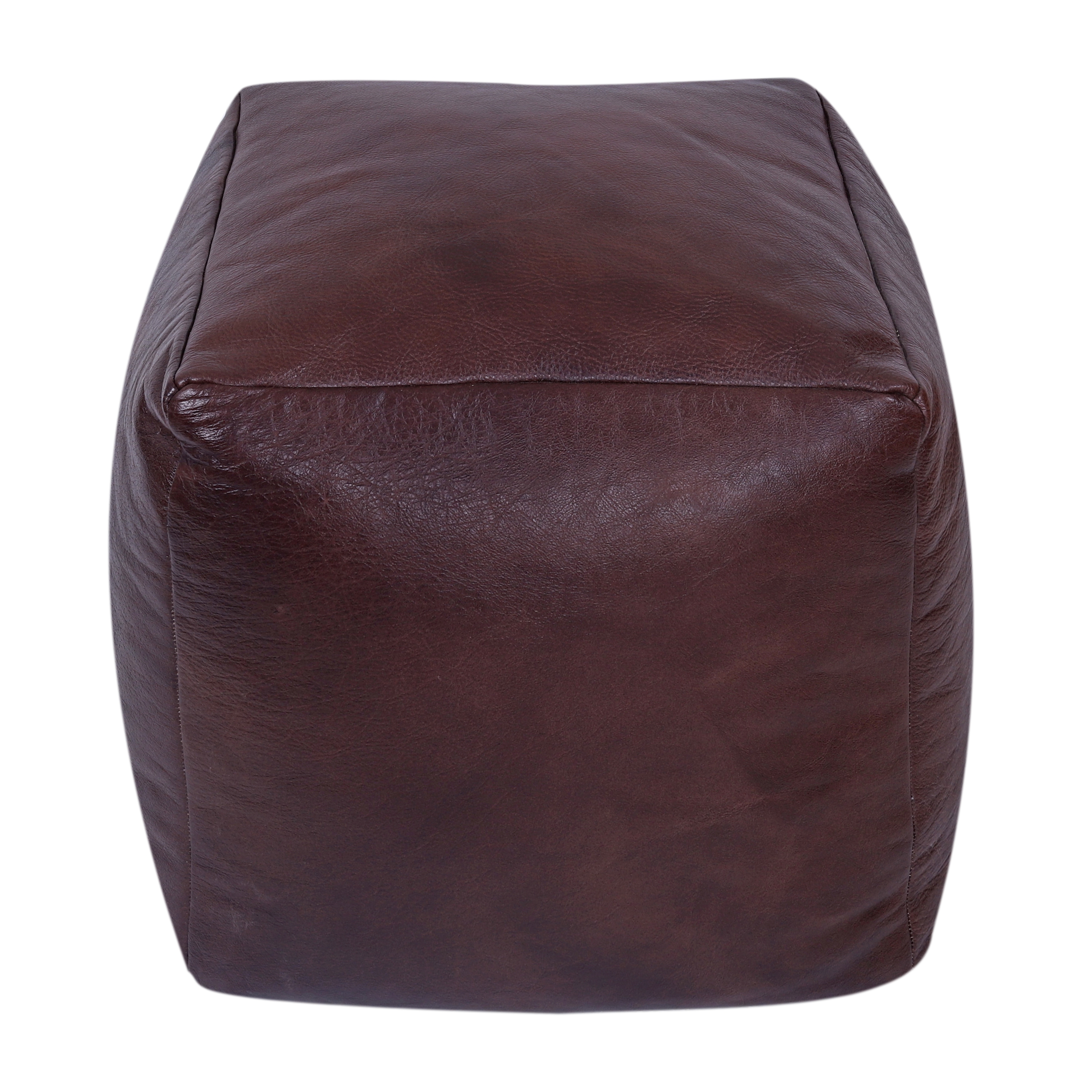 Pouf Leder SIDON braun
