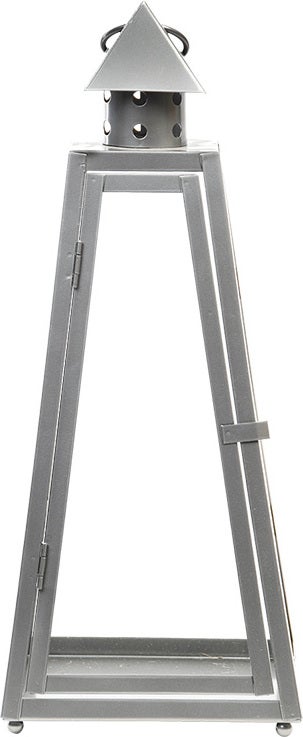Esschert Design lantaarn pyramide zilver 13 x 19 x 15 cm