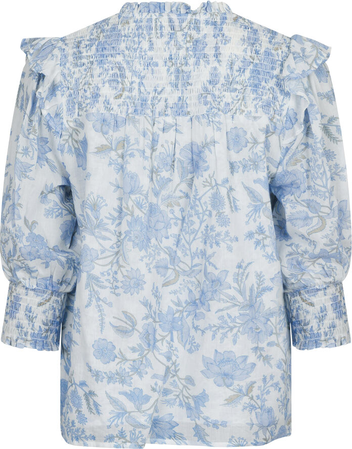 Neo Noir Davina Rose Field Blouse Light blue
