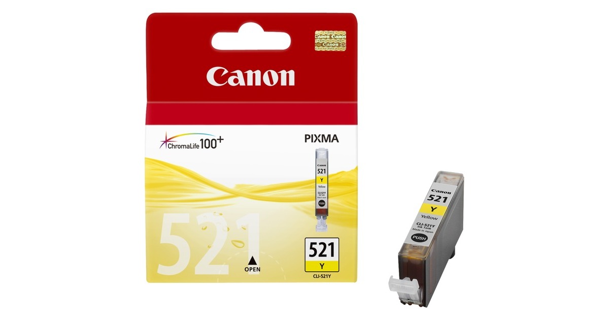 CanonInkt - CLI-521Y  (2934B001, Geel, Retail)
