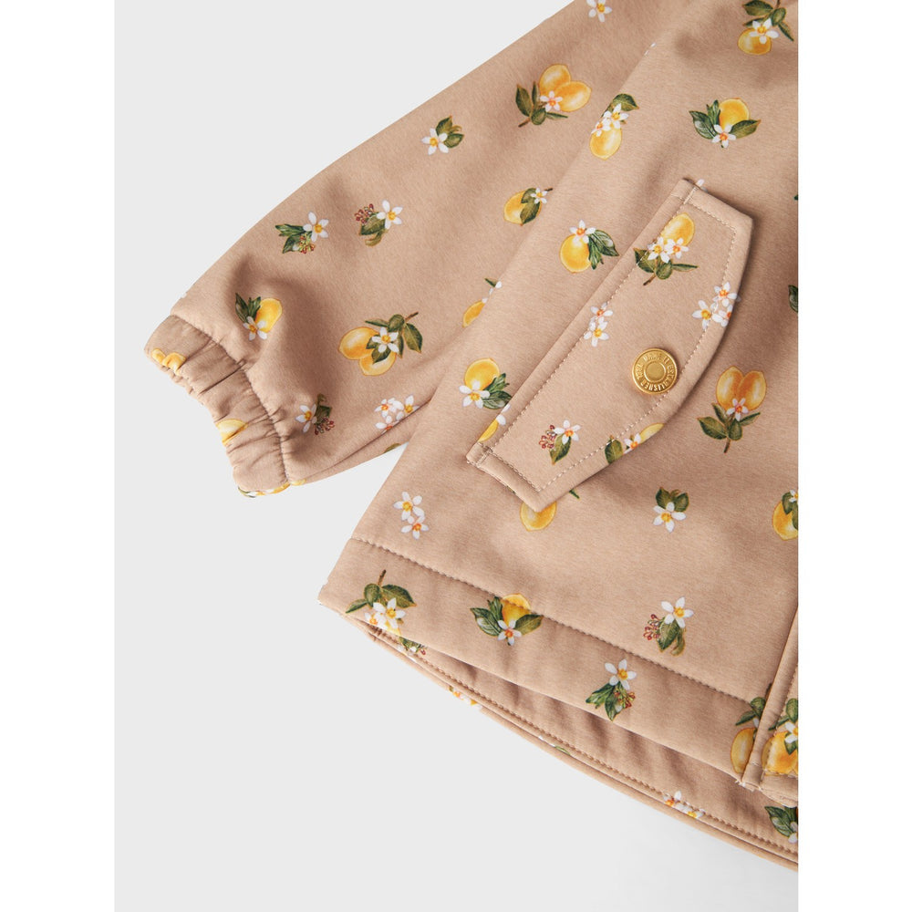 Køb Name It Light Taupe Lemons Alfa08 Softshell A-Shape Jakke Fo
