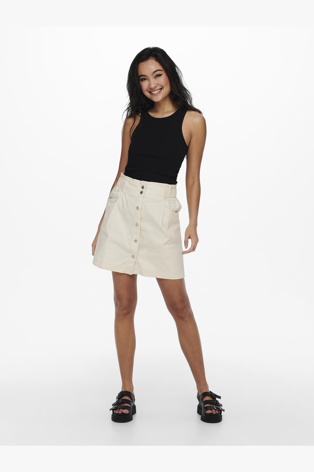 Only Onlkenya Rib Tank Top 3687318 black