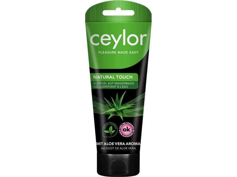 ceylor Gleitgel Natural Touch 100 ml Veganes Gleitmittel mit Aloe Vera Aroma